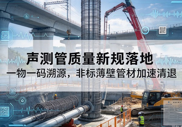 安居声测管质量新规落地，一物一码溯源，非标薄壁管材加速清退